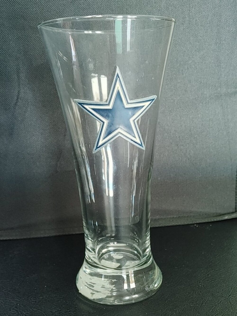 Dallas Cowboys NFL Flared Pilsner Glass With Raised Logo